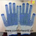 Хлопчатобумажные перчатки с одиночными / двойными точками (SSAQ04321)